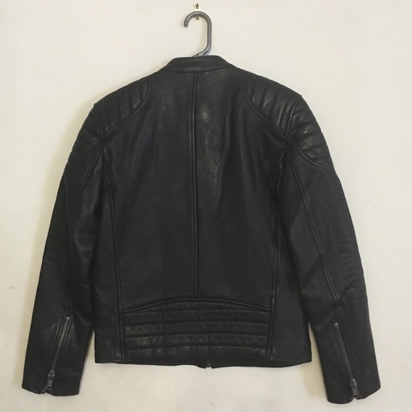Leather biker jacket - Picture 3 of 7